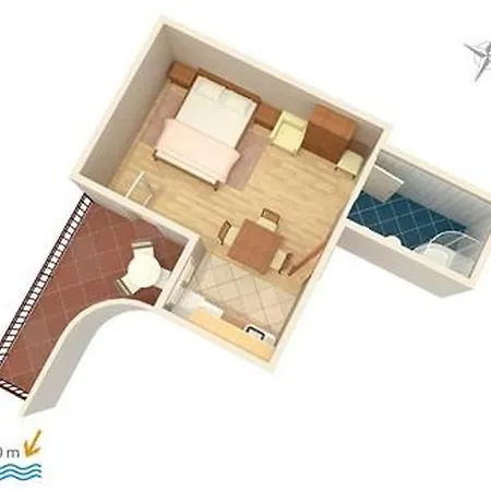 In With Sea View, Balcony, Air Conditioning, Wifi 5067-6 Apartmán Duće